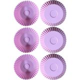 Pembe Silikon Mini Brownie ve Muffin Kalıbı, 7x3 cm, Cupcake Kalıbı, 6 Adet