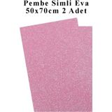 Pembe Simli Eva 50X70 Cm 2 Adet Simli Eva Sungeri Okul Kres Anasinifi Elisi Etkinlikleri