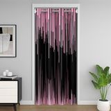 Pembe Siyah Kapı Perdesi Kapı Gizliliği için 150x203 cm Çocuk Ombre Oda Bölücü Perde Örtüsü Modern %30 -%50 Oda Karartma Perdesi Siyah Pencere Uygulamaları Oda Dekoru
