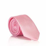 Pembe Slim Fit Düz Renk Dokuma Kravat / DDK-18 DDK-18-GF