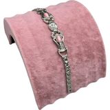 Pembe Süet Bileklik ve Künye Standı, 14/11 Cm, Şık ve Kullanışlı - Ahşap - Bej - Seçenek 1