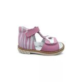 Pembe Tam Ortopedik Deri Bebek Sandalet Pr-B-0018