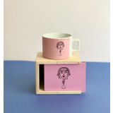 Pembe Tarot Tasarımlı Kutulu Kupa