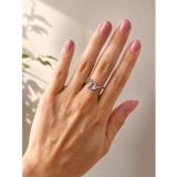 Pembe Taşlı Silver Yüzük