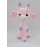 Pembe Tatlı Zürafa Amigurumi Organik Oyuncak
