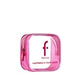 Pembe Transparan Makyaj Çantası