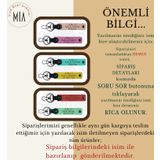 Pembe-Turkuaz, Motor Aşıkları İçin Özel, İsim Plaka ve 0 Rh (-) Kan Grubu Acil Durum 2'li Anahtarlık
