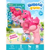 Pembe Unicorn Köpük Tabancası – Otomatik Baloncuk Oyuncağı
