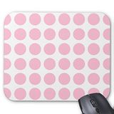 Pembe ve Beyaz Puantiyeli Desen Tasarımı Oyun Bilgisayarı Mouse Pad Ofis Mouse Mat Pad Tarzı