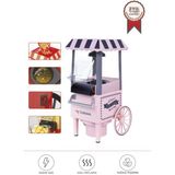 Pembe Yağsız Mısır Patlatma Makinesi, Lezzetli ve Sağlıklı Atıştırmalıklar Için - Ahşap - Bej