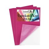 Pembe Yapışkanlı Keçe 35X50 Cm 3 Adet 2.0 Mm Kendinden Yapışkanlı Renkli Hobi Keçesi Elişi Keçe Kumaşı Anasınıfı