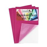 Pembe Yapışkanlı Keçe 50X70 Cm 3 Adet 2.0 Mm Kendinden Yapışkanlı Renkli Hobi Keçesi Elişi Keçe Kumaşı Anasınıfı
