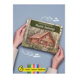 Pembe Yayınevi Mandala Boyama Kitabı - Yetişkinler İçin Mandala Boyama Kitabı - Yeşilin Sakinliği