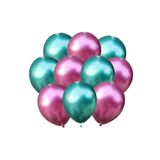 Pembe-yeşil Krom Balon 50 Adet