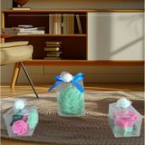 pembe yeşil renk istiridye ve gül yıldız görünümlü Kokulu Doğal 3lü Dekoratif mum uü--45636911-p11