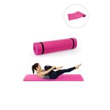 Pembe Yoga Minderi Ve Spor Matı 8 mm Taşıma Askılı