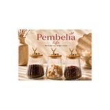Pembelia Life 3’lü Bambu Vakum Kapaklı Cam Geyik Detaylı Çay Şeker Tuz Kahve Kavanoz Seti