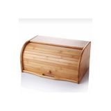 Pembelia Life Bambu Açılır Kapanır Kapaklı Ekmek Kutusu Ekmeklik Ekmek Dolabı 38x19cm