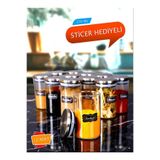 Pembelia Life Etiketli 250 Ml Metal Kapaklı 12 Adet Cam Kavanoz Baharatlık Seti