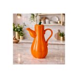 Pembelia Life Turuncu Porselen 1000 ml Yağdanlık Bal Kabak Model Yağlıl