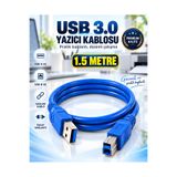 PEMBERTON USB 3.0 A ERKEK - B ERKEK YAZICI TARAYICI KABLOSU SUPER SPEED VERİ AKTARIM KABLOSU 1.5 Metre