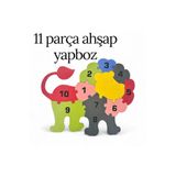 Pemina 11 Parça Sayılı Ahşap Yapboz (3 mm MDF)