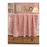 pempem bandana %100 Pamuk, Çiçek Desenli, Fırfırlı, Müslin Bebek Battaniye, Çok Amaçlı Örtü, Kundak, 100x100cm, Bebek Hediyelik