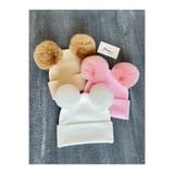 pempem bandana kız bebek çocuk iri peluş ponponlu kaşkorse bere