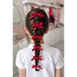 pempem bandana Kız bebek çocuk mini Kurdela fıyonk klips toka 6 adet