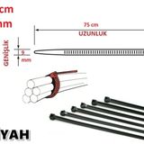 Pemsan (50 Adet) 76cm X 9mm Plastik Cırt Kelepçe ( Kablo Bağı) Siyah Ean- 2060211021148