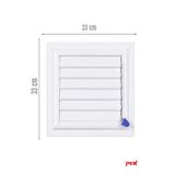 Pen Alüminyum Banyo Wc Havalandırma Menfezi 33x33 Beyaz Seri