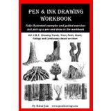 Pen and Ink Drawing Workbook vol 1-2: Pen and Ink Drawing workbooks for absolute beginners (Pen and Ink Workbooks)
