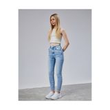 Pena Mavi Kar Yıkama Skinny Jean Kadın Power Likralı Pantolon mavi kar yıkama 60
