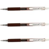 Penac Inketti - 0.5mm Cch-10 Brown ( Üç Adet ) - Kahverengi - Jel Kalem - Uç Kalınlığı