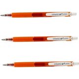 Penac Inketti - 0.5mm Cch-10 Orange ( Üç Adet ) - Turuncu - Jel Kalem - Uç Kalınlığı