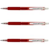 Penac Inketti - 0.5mm Cch-10 Red ( Üç Adet ) - Kırmızı - Jel Kalem - Uç Kalınlığı