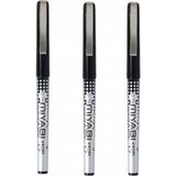 Penac Mıyabı Roller Siyah 0.7mm Metal-Clip ( Üç Adet ) - Roller Kalem - Uç Kalınlığı