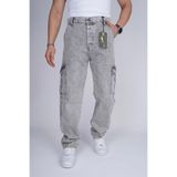 Penaltı Erkek Baggy Kargo Cepli Gri Kar Pantolon