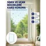 Pencere Balkon İçin Tek Kanatlı Kolay Takılan Sineklik