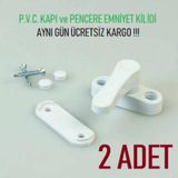 Pencere Emniyet Kilidi Çocuk Hırsız Kilidi Çekmeli Metal 2 ADET