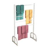 Pencere folyosu ve duvar kağıdı için sağlam kumaş depolama rafı, yük kapasitesi 150 kg, 150 x 40 x 100 cm, el işi ihtiyaçları ve araba paspaslarının saklanması için ideal, dayanıklı beyaz sunumlar