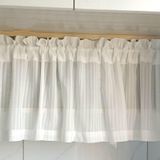 Pencere perdesi, beyaz, 1 adet, tek renkli, vual çubuk cepli | KnSam Perde Şalları Yarı Saydam Perdeler Polyester