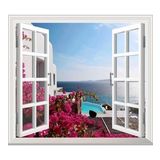 Pencere Poster Duvar Kağıdı Deniz Havuz Yapışkanlı Sticker