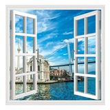 Pencere Poster Duvar Kağıdı Ortaköy Yapışkanlı Sticker