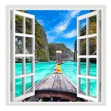Pencere Poster Duvar Kağıdı Sandal Yapışkanlı Sticker