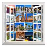Pencere Poster Duvar Kağıdı Türkiye Foto Yapışkanlı Sticker