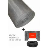 Pencere Sineklik Fiberglass Değişim Tülü 80x150 & 4m Sineklik Fitili 80x150 + 4m Fitil