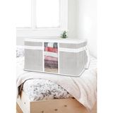 Pencereli Yastık Kazak Hurç Organizer Düzenleyici (45 x 30 x 50) - Option-1 - 001