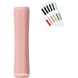 Pencil 1. Nesil / 2. Nesil / Usb-C / Pro Uyumlu Parmak Desteği Silikon Dokunmatik Kalem Tutacağı 01 - Pembe