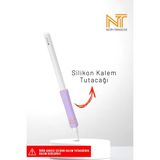 Pencil 1. Nesil / Pencil 2. Nesil / Pencil Usb-C / Pencil Pro Uyumlu Silikon Kalem Tutacağı - Mor